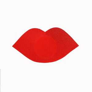 Red Lip Shaped Nipple Cover