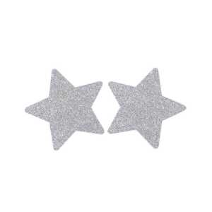 White Glitter Star Shaped Nipple Cover