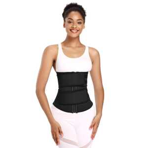Zipper Waist Seal Fitness 7 Steel Bones Double Waist Abdomen Trainer
