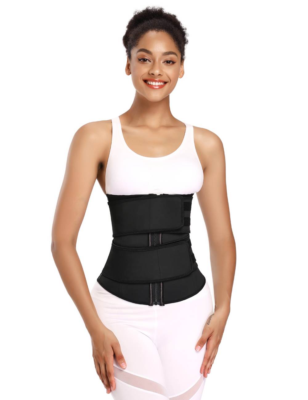 Zipper Waist Seal Fitness 7 Steel Bones Double Waist Abdomen Trainer