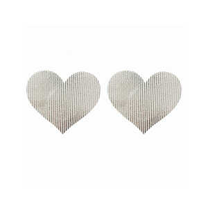 Silver Illusion Silver Fine Grain Sexy Nipple Covers