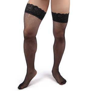 Black Men's Sexy Fishnet Stockings