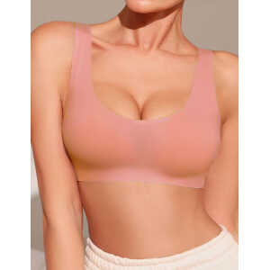 Nude Wireless Ice Silk Women Seamless Bra