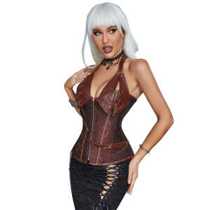 Brown 14 Pieces Soft Steel Bones Corsets