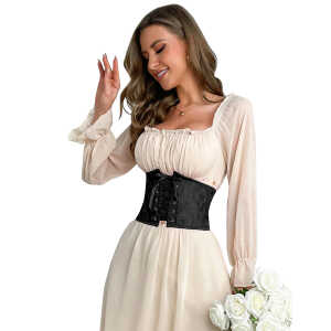 Black 11 Pieces Plastic Bones sexy corset