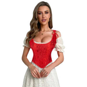 Red 23 Pieces Plastic Bones sexy corset
