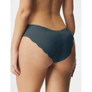 Blue Sexy Ice Silk Wavy Edge Seamless Panty