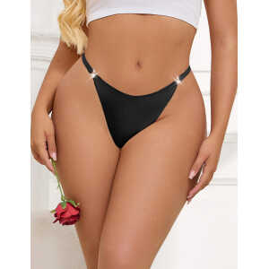 Black Sexy Swimsuit Cloth Rhinestone Seamless Panty