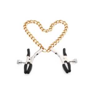 Gold Chain Nipple Clips Erotic Toy