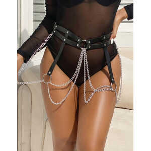 Punk Irregular Ring Trend Sexy Bandage Waist Chain Wild Jewelry Belt